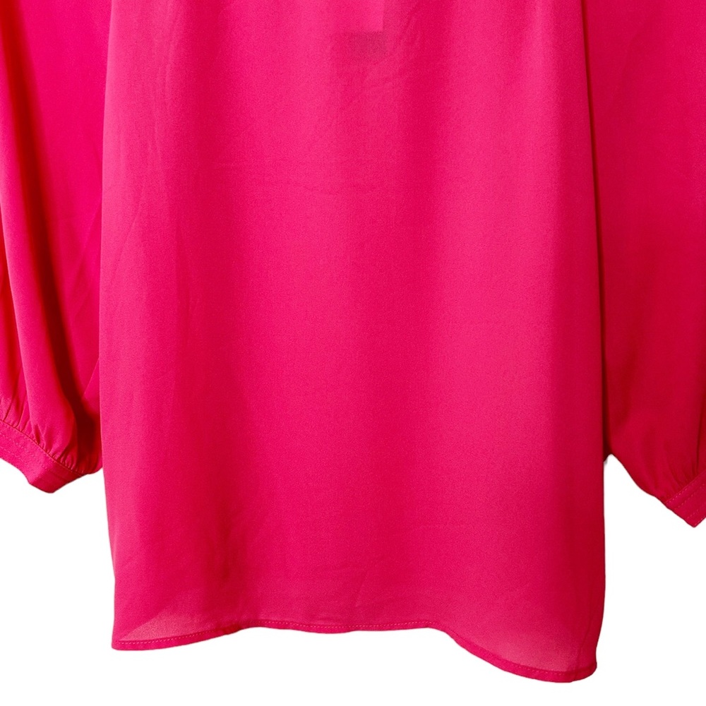 PREMISE- Lightweight 3/4” Sleeve Silky Square neck Top - Picture 4 of 7